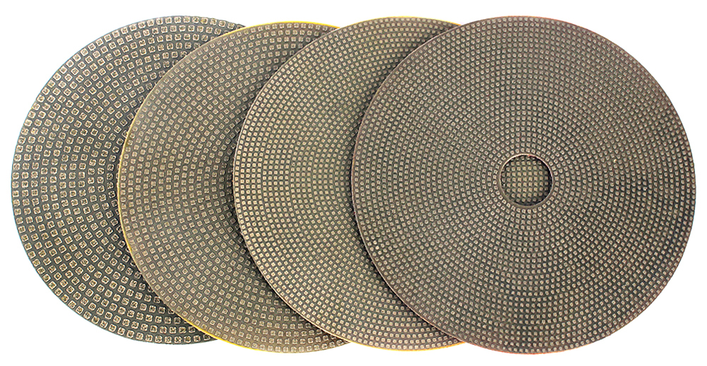 almofadas de polimento galvanizadas zlion para polimento de pedra