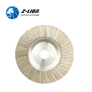 Z-LION Aluminium Backing Diamond Flap Discs Glass Edge Sanding Flap Wheels